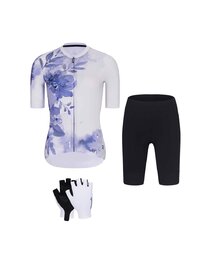 RIVANELLE Mega set de ciclism - FLOWERY LADY - albastru/negru/alb