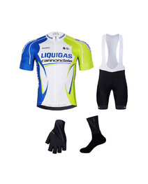 BONAVELO Mega set de ciclism - LIQUIGAS CANNONDALE - negru/verde/alb/albastru