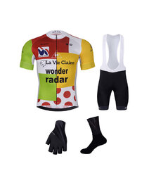 BONAVELO Mega set de ciclism - 1985 LA VIE CLAIRE - negru/multicolor/alb