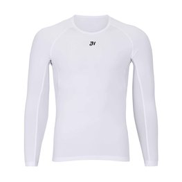 HOLOKOLO Tricou de ciclism cu mânecă lungă - WINTER BASE LAYER - alb