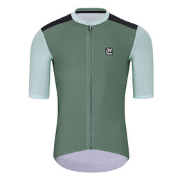 HOLOKOLO Tricoul și pantaloni scurți de ciclism - TECHNICAL - verde/negru