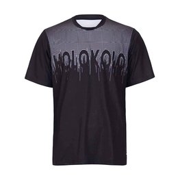 HOLOKOLO Tricou de ciclism cu mânecă scurtă - FORCE MTB - negru/alb