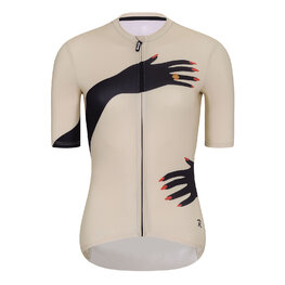 RIVANELLE Tricoul și pantaloni scurți de ciclism - HANDS LADY  - negru/bej