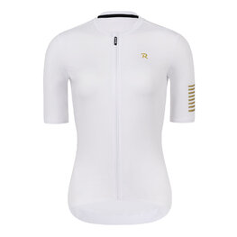 RIVANELLE Tricoul și pantaloni scurți de ciclism - VICTORIOUS GOLD LADY - alb/negru