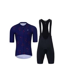 HOLOKOLO Tricoul și pantaloni scurți de ciclism - set - albastru/negru