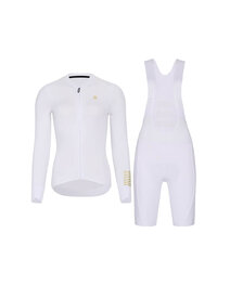 HOLOKOLO Tricoul și pantaloni scurți de ciclism - VICTORIOUS ELITE - alb