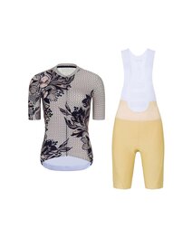 RIVANELLE Tricoul și pantaloni scurți de ciclism - BAROC - negru/bej