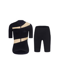 RIVANELLE Tricoul și pantaloni scurți de ciclism - GLAMOR - bej/negru