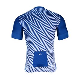 HOLOKOLO Tricou de ciclism cu mânecă scurtă - DAYBREAK - alb/albastru