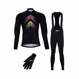 HOLOKOLO Mega set de ciclism - HYPER WINTER - negru/multicolor