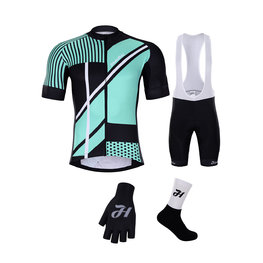 HOLOKOLO Mega set de ciclism - TRACE - albastru deschis/negru