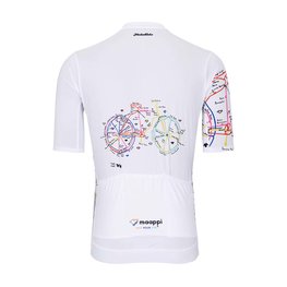 HOLOKOLO Tricou de ciclism cu mânecă scurtă - MAAPPI ELITE - multicolor/alb