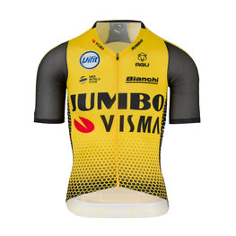 AGU Tricou de ciclism cu mânecă scurtă - JUMBO-VISMA 2019 - galben/negru