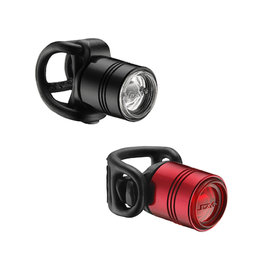 LEZYNE lumină - FEMTO DRIVE SET - roșu/negru