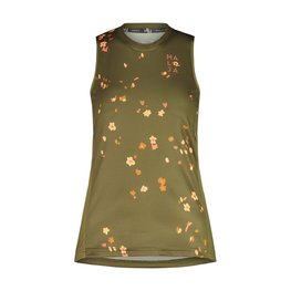 MALOJA Tricou de ciclism fără mâneci - TRECIMEM. LADY - verde