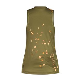 MALOJA Tricou de ciclism fără mâneci - TRECIMEM. LADY - verde