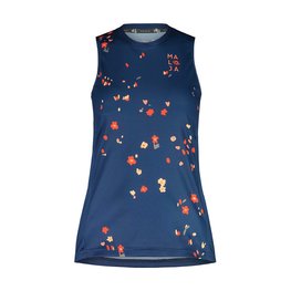MALOJA Tricou de ciclism fără mâneci - TRECIMEM. LADY - albastru