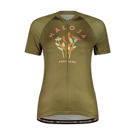 MALOJA Tricou de ciclism cu mânecă scurtă - GANESM. 1/2 LADY - verde