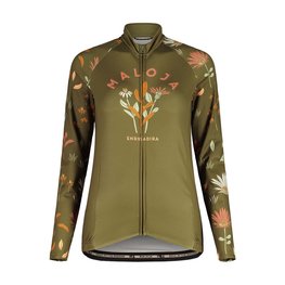 MALOJA Tricou de ciclism cu mânecă lungă de vară - GANESM. 1/1 LADY - verde