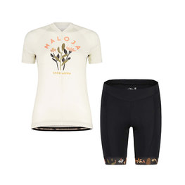 MALOJA Tricoul și pantaloni scurți de ciclism - GANESM. - negru