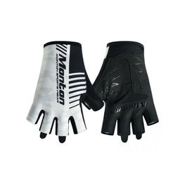 MONTON Mănuși de ciclism fără degete - CARTER - alb