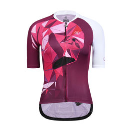 MONTON Tricou de ciclism cu mânecă scurtă - FLAMINGO LADY - roz/alb