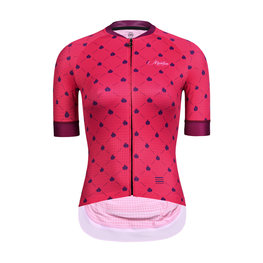 MONTON Tricou de ciclism cu mânecă scurtă - LADYBUG LADY - roșu/roz