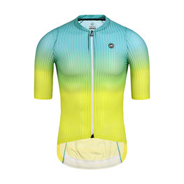 MONTON Tricou de ciclism cu mânecă scurtă - SPACE - galben/verde