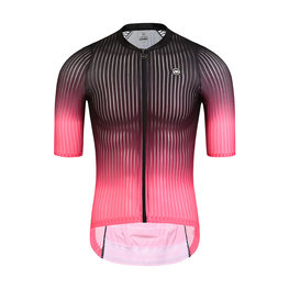 MONTON Tricou de ciclism cu mânecă scurtă - SPACE - negru/roșu