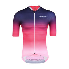 MONTON Tricou de ciclism cu mânecă scurtă - SAIUN - negru/roșu
