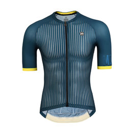 MONTON Tricou de ciclism cu mânecă scurtă - QUEST - verde/portocaliu