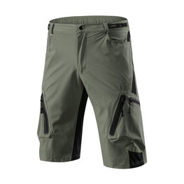 MONTON Pantaloni scurți de ciclism fără bretele - SPORTY MTB - verde