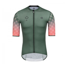 MONTON Tricou de ciclism cu mânecă scurtă - LIFE - verde/roz