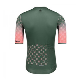 MONTON Tricou de ciclism cu mânecă scurtă - LIFE - verde/roz