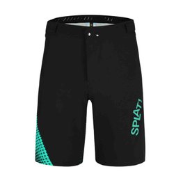MONTON Pantaloni scurți de ciclism fără bretele - SPLAT MTB - negru/turcoaz
