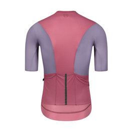 MONTON Tricou de ciclism cu mânecă scurtă - CHECHEN - roșu/mov