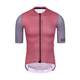 MONTON Tricoul și pantaloni scurți de ciclism - CHECHEN - roșu/negru