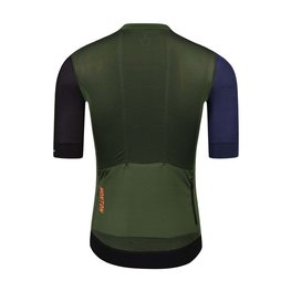 MONTON Tricou de ciclism cu mânecă scurtă - TRAVELER EVO - negru/verde/albastru