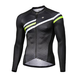 MONTON Tricou de ciclism cu mânecă lungă de vară - FLYBY SUMMER - negru