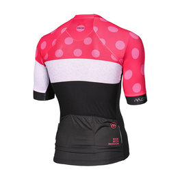 MONTON Tricou de ciclism cu mânecă scurtă - CLIMBING FLOWER - negru/roz