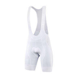 MONTON Pantaloni scurți de ciclism cu bretele - KADAJ - alb