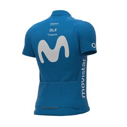 ALÉ Tricou de ciclism cu mânecă scurtă - MOVISTAR 2021 PRIME - albastru deschis