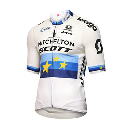 GIORDANA Tricou de ciclism cu mânecă scurtă - MITCHELTON-SCOTT '19 - albastru/alb