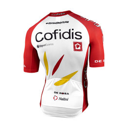 NALINI Tricou de ciclism cu mânecă scurtă - COFIDIS 2021 - alb/roșu