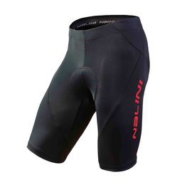 NALINI Pantaloni scurți de ciclism fără bretele - AHS GRUPPO - roșu/negru