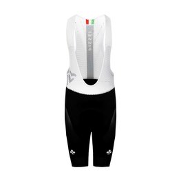PISSEI Pantaloni scurți de ciclism cu bretele - UAE TEAM EMIRATES 2024 - negru