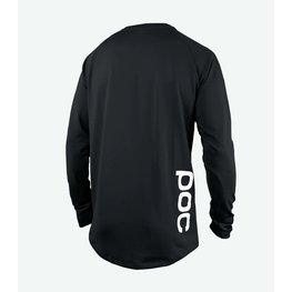 POC Tricou de ciclism cu mânecă lungă de vară - ESSENTIAL DH - negru