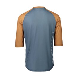 POC Tricou de ciclism cu mânecă scurtă - MTB PURE 3/4 - portocaliu/albastru