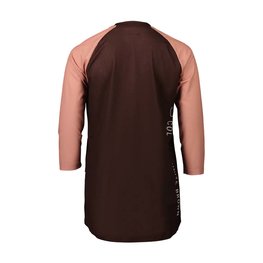 POC Tricou de ciclism cu mânecă scurtă - MTB PURE 3/4 LADY - maro/roz
