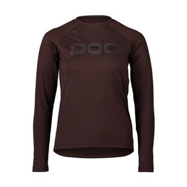 POC Tricou de ciclism cu mânecă lungă de vară - REFORM ENDURO LADY - maro